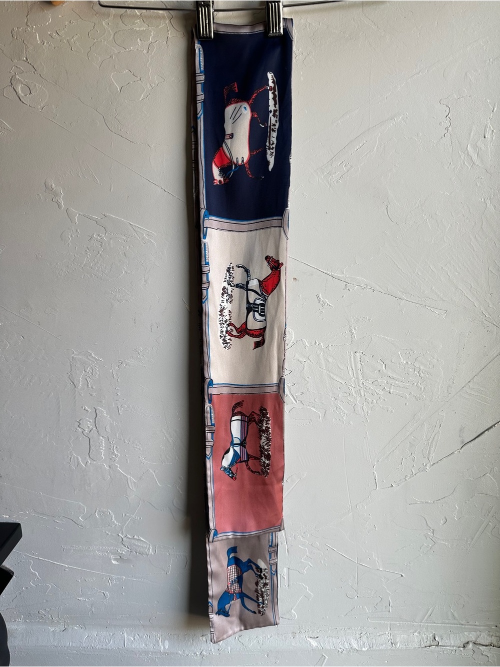 Equestrian Horse Girl Print Skinny Scarf Twilly Preppy Coastal Cottagecore
57x5